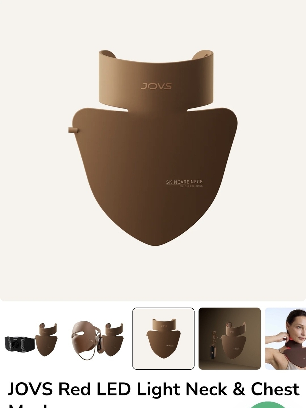 Brown LED Neck & Chest Skincare Device